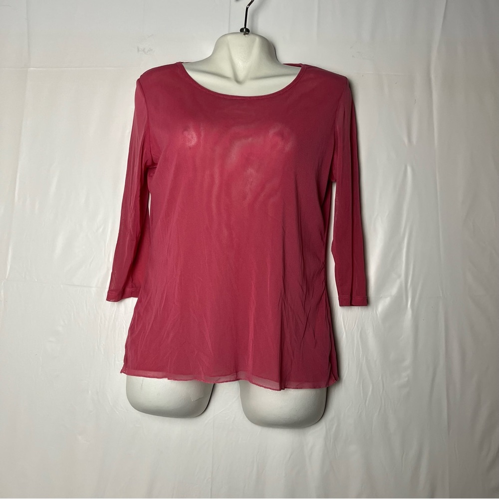 5/$25 Woman‎ 3/4 sleeve pink blouse size small - Picture 4 of 14